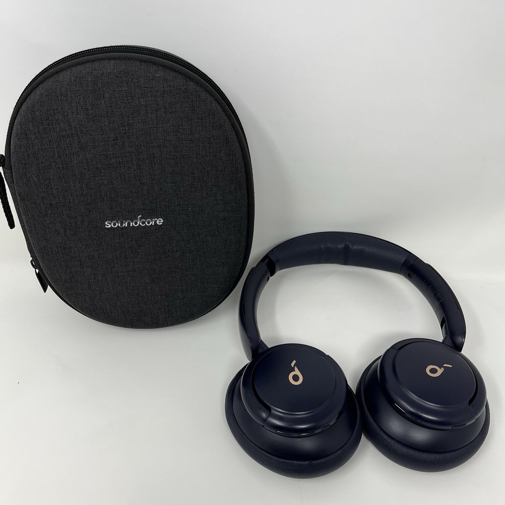 Soundcore Life Q30 A3028 Wireless Bluetooth ANC Headphones Blue w/ Case